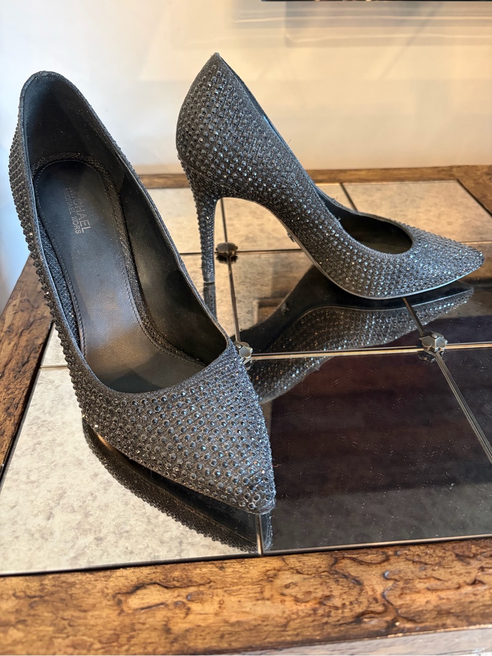 Michael Kors rhinestone pumps